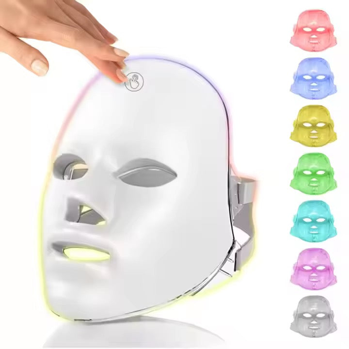 Masque de Lumino-Thérapie LED 7 Couleurs – Votre Secret pour une Peau Radieuse et Jeune !